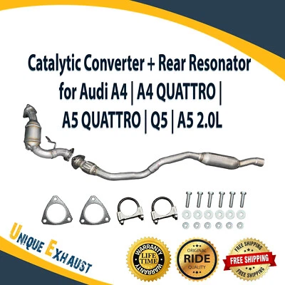 Juego Catalítico Derecho+Flex&Resonador para 08-10 Audi A5 Quattro|A4 Quattro|Q5 3.2L Foto 1 de 4