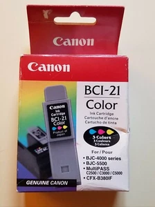 Canon bci-21 colore 3 colori originale Canon sigillato in fabbrica bjc 4000 bjc 5500 - Foto 1 di 5