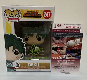 Justin Briner dédicacé signé DEKU Funko Pop MY HERO ACADEMIA JSA COA 17 - Photo 1/7