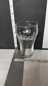 Vtg Libbey Clear Coke Glass 8 oz; 4.5" ; White Graphix "Enjoy Coke" "Enjoy..." - Picture 1 of 8