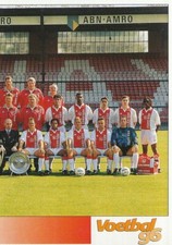 376 TEAM TEAM SQUAD # NETHERLANDS AJAX AMSTERDAM STICKER SANDWICHES VOETBAL 96