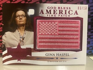 2022 DECISION VAULT ~ 2020 GINA HASPEL GOD BLESS CARD #GBA-22 ~ /10 PINK