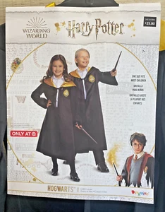 Harry Potter Hogwarts Cloak Hooded Cape Costume One Size Fits Most Children NWT - Picture 1 of 8