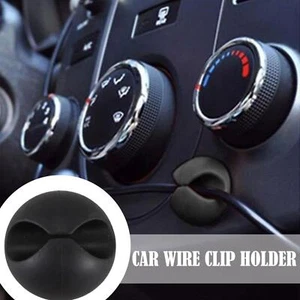 10/20Pcs Wire Clip Black Car Tie Cable Holder Mounts Self-Adhesive} Clamp Z2S7 - Photo 1/13