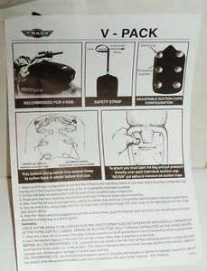 1 T-BAG Custom Travel Bag V-BACK Fits On Bikes Tank Adjustable & Sturdy BLACK - Picture 1 of 5