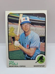 1973 Topps TOM FOLI #19 MONTREAL EXPOS EX-MT + - Picture 1 of 6