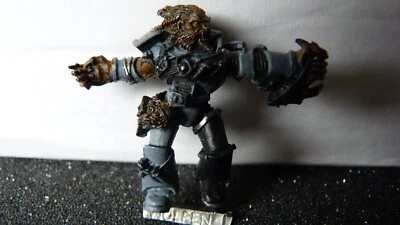 WH40K SPACE WOLVES CLASSIC STERNHAMMER'S WULFEN GUARD WULFEN 3 OOP METAL # - Image 1 of 3