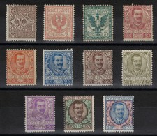 REGNO 1901 Floreale 11 valori *