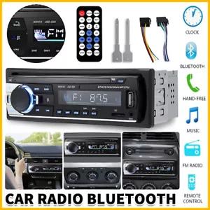 Bluetooth Car Stereo Audio In-Dash FM Aux Input Receiver USB TF MP3 Radio Player - Picture 1 of 12