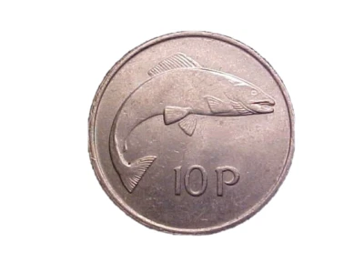 1980 Ireland 10 Pence KM# 23 - Very Nice Circ Collector Coin! -c1189xux - Image 1 of 2