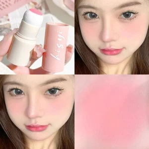 Blush Stick Pink Matte Finish Waterproof For Lips cheeks and Portable Makeup - Picture 1 of 14