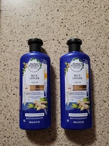 2 Bottles Herbal Essences Bio Renew Blue Ginger Refresh Conditioner 13.5 Oz Each - Picture 1 of 7