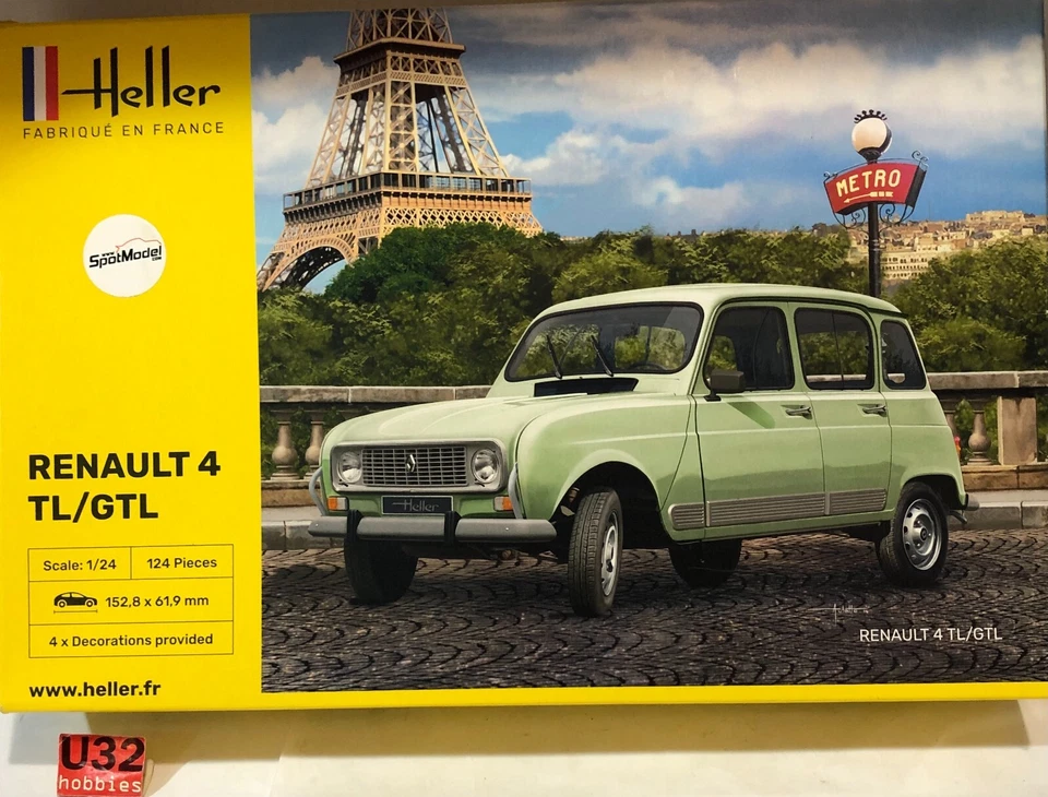 Heller 80759 Kit 1/24 Renault 4 TL / GTL