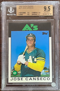 1986 Topps Traded Jose Canseco #20T Bgs 9.5 Gem Mint Rookie Rc