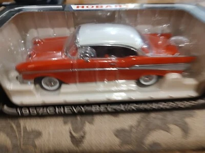 Crown Premiums 1/24 Hobart 1957 Chevy Bel Air Red Hardtop NIB - Image 1 of 4