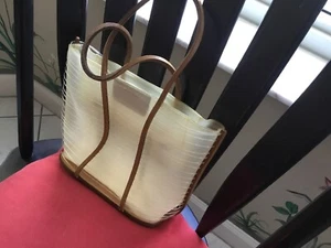 A Salvatore Ferragamo Opaque PVC Tote Bag, encased in plastic piping throughout, - Picture 1 of 6