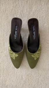 Via Spiga ausgefallene Satin Damen Pantoletten Größe 6 - Bild 1 von 3