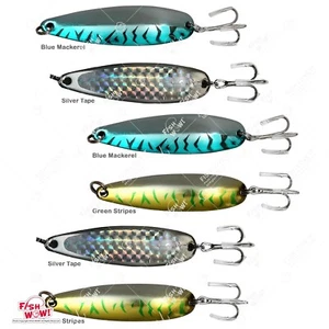 6 piezas de pescado ¡WOW! Plantilla de arrastre de 1 oz de cocodrilos azul plateado 3C - Imagen 1 de 10