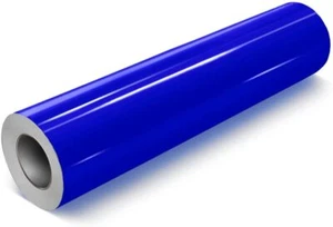 High Gloss Glossy Blue Vinyl Film Wrap Sticker Decal DIY Bubble Free Air Release - Picture 1 of 6