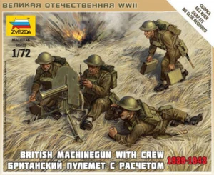 Zvezda ZV6167 1/72 British Machinegun With Crew 1939-1942 - Bild 1 von 3