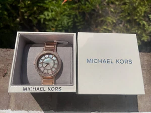 Nuevo en caja Reloj Michael Kors MK3313 para mujer Kerry tono oro rosa   - Imagen 1 de 9