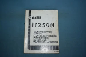 1985 Yamaha IT250N Service Shop Repair Maintenance Manual English French - Bild 1 von 12