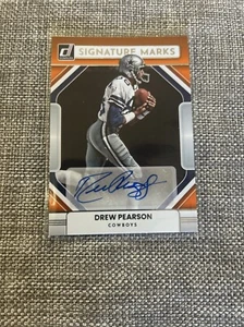 🔥DREW PEARSON 2022 DONRUSS SIGNATURE MARKS AUTOGRAMM!🔥COWBOYS HOF! - Bild 1 von 2
