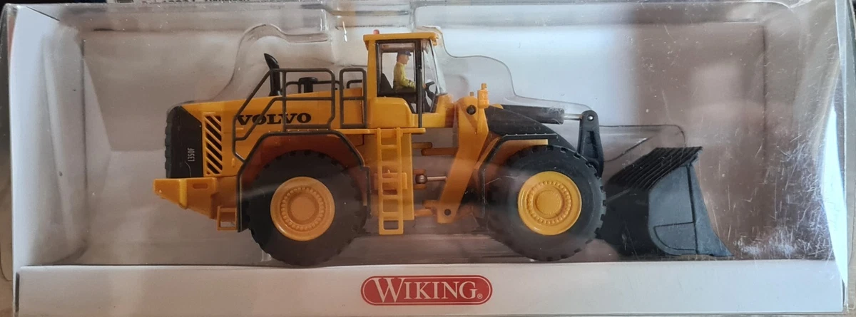Volvo L180C Holzgreifer Radlader Baufahrzeug H0 1/87 Modell – Mit Individuellem Wunschkennzeichen
