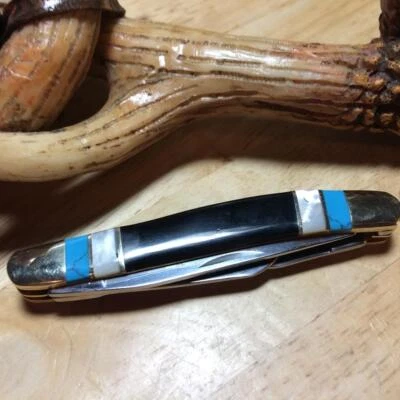 Navaja de bolsillo pequeña Elk Ridge Stockman Stone 3 1/2" ER953MSC Foto 1 de 3