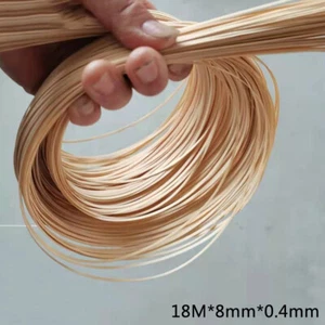 Tiras de bambú pulido 18M correas de caña para cesta silla muebles suministro de reparación - Imagen 1 de 16