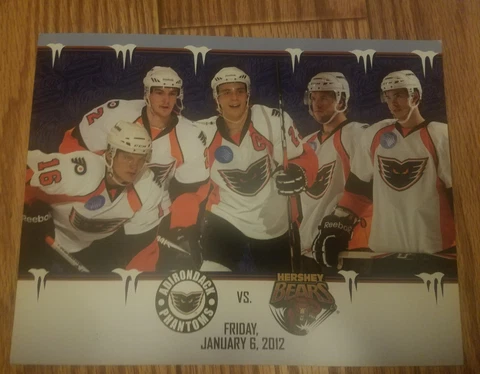 2011-2012 AHL Outdoor Winter Classic Adirondack Lehigh Valley Phantoms SGA photo Cover