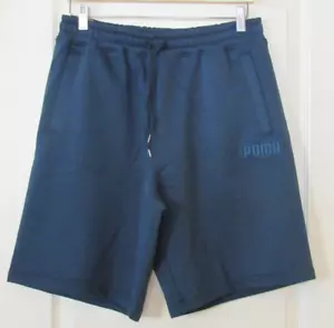 PUMA 9,5 Zoll Innennaht elastische Taille geprägt Vlies kurz blau Herren Gr. M-XXL Neu mit Etikett - Bild 1 von 2