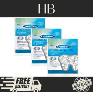 DenTek Fresh & White Floss Picks Fresh Mint Back Teeth Easy Reach 36 Per Pack X3 - Picture 1 of 5
