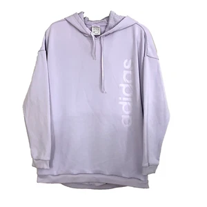 Adidas Spellout Size XL Hoodie Womens Sweatshirt Lavender Purple W1 - Picture 1 of 14
