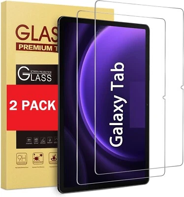2X Glass Screen Protector For Samsung Galaxy Tab S11 Ultra S10 FE+ S9 S8 A9+ 5G - Image 1 of 4