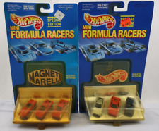 Hot Wheels Mini Formula Racers Lot, 4 Ferrari 1 Lamborghini, 1 Porche VHTF