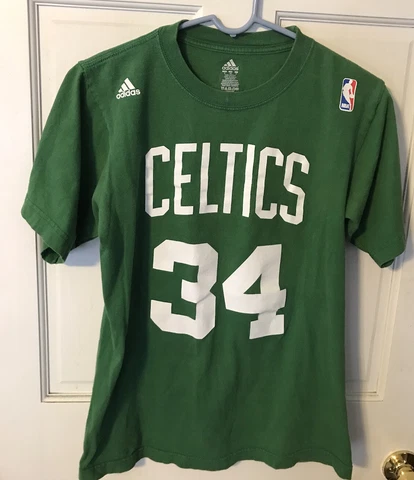Adidas Boston Celtics Paul Pierce #34 Shirt Size Small Green Cover