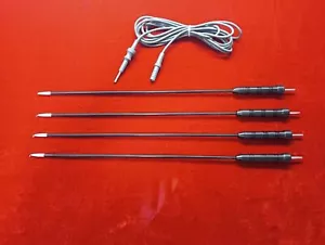 4pc - Laparoscopic Monopolar L-Hook 5mm & Monopolar Cable Reusable Instruments - Picture 1 of 10