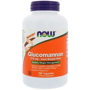 NOW Foods, Glucomannan, 575 mg, 180 Veg Capsules - Picture 1 of 3