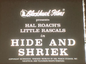 16MM Sound HIDE AND SHRIEK 1938 - Little Rascals OUR GANG 10 min Blackhawk - Picture 1 of 11