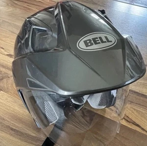 BELL MAG-9 Helmet Sleek Gray Open-Face Design W/ Integrated Visor MEDIUM 57-58cm - Bild 1 von 11