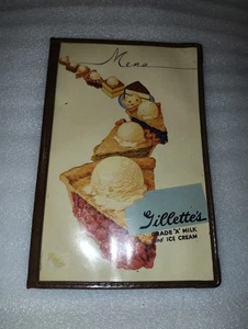 Vintage Gillette’s Ice Cream & Dairy Diner Menu | Retro 1950s Sandwich Menu - Bild 1 von 4