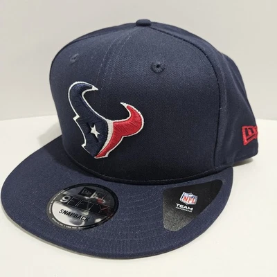 New Era Houston Texans NFL 9FIFTY Adulto Ajustable Snapback Sombrero Azul Marino Equipo Logo  Foto 1 de 4