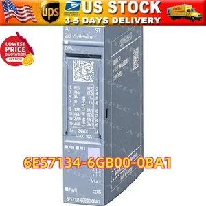 New Siemens 6ES7 134-6GB00-0BA1 6ES7134-6GB00-0BA1 ET 200SP Analog Input Module - Picture 1 of 5