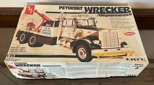 Peterbilt Demolitore Rimorchio Camion Vintage AMT Matchbox 1:25 Non Costruito *LEGGI* - Foto 1 di 4