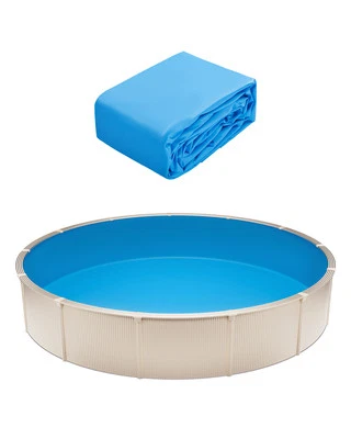 VEVOR Revêtement de Piscine Ronde Doublure Style Unibead 460x120 cm Couleur Unie - Photo 1/4