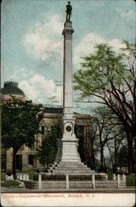Raleigh, NC Confederate Monument Wake County North Carolina Postkarte - Bild 1 von 2