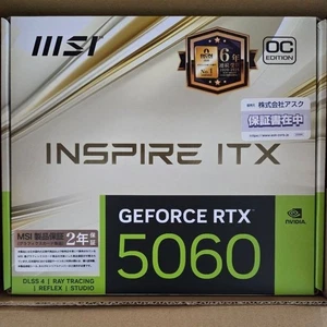 MSI GeForce RTX 5060 INSPIRE ITX OC 8GB GDDR7 Graphics Card for SFF PC Gaming - Picture 1 of 2