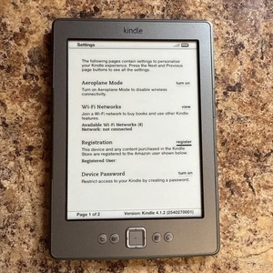 Amazon Kindle D01100 4th Gen Wi-Fi 2gb - Picture 1 of 6