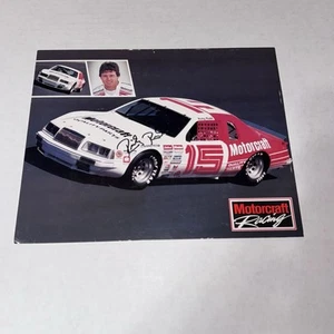 Ricky Rudd signed 2025 NASCAR HALL OF FAME INDUCTEE photo 1985 MOTORCRAFT FORD - Picture 1 of 2